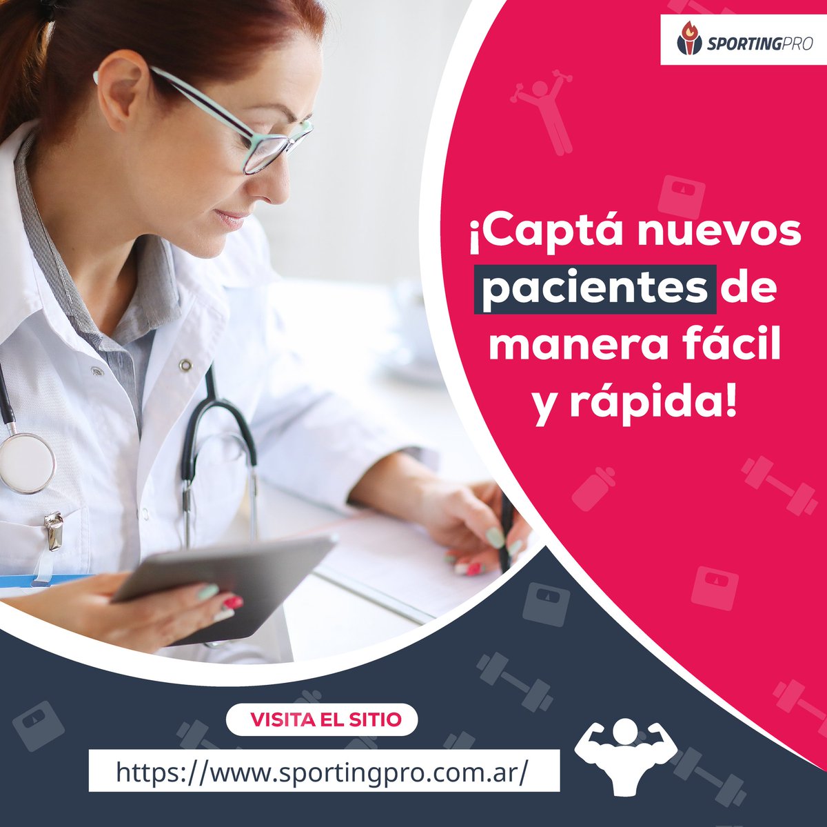 👉🏻 Si sos profesional del deporte, Sportingpro te brinda la posibilidad de captar nuevos pacientes o clientes de forma fácil y rápida.
📲 Para más información contactános por DM.
👨🏼‍💻O visitá nuestra página web: sportingpro.com.ar 

#Deportes #profesionales #salud #startup