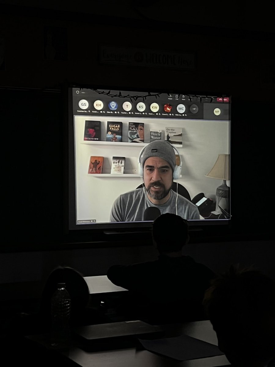 Grade 7/8 FI students at <a href="/HarwichRaleigh/">Harwich Raleigh</a> had a fantastic visit with <a href="/DaveAlexRoberts/">David A. Robertson</a> today! The Barren Grounds is our current read aloud and this added an extra level of engagement. So many great takeaways from such a humble author. Thank you <a href="/GSandsGamble/">Gretchen Sands-Gamble</a> for organizing!