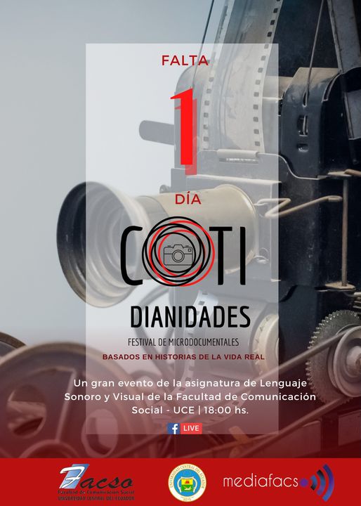 #FacsoDesdeLasAulas  <a href="/lacentralec/">Universidad Central del Ecuador</a> 
🧐Imperdible.🎥Mañana festival de microdocumentales por👇🏽 facebook.com/MediaFacso-101…