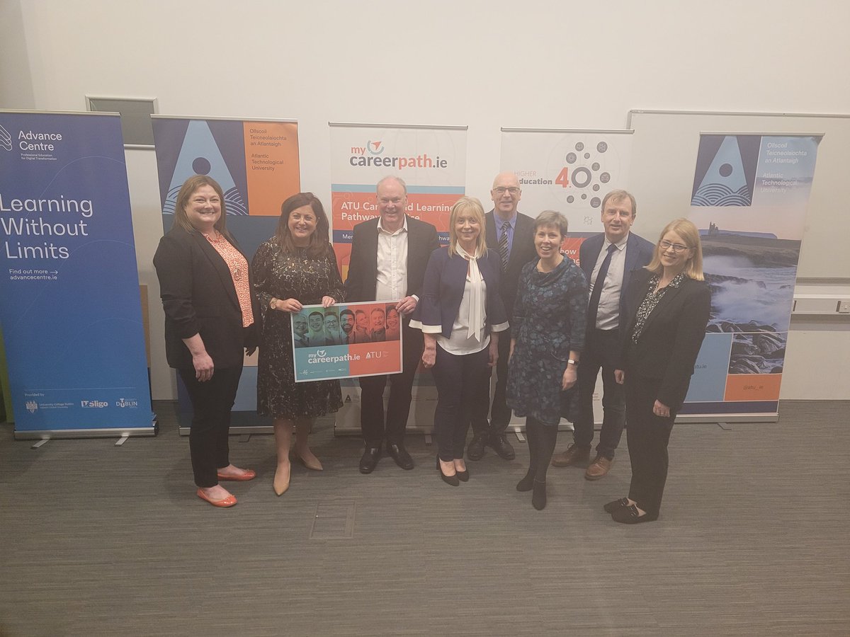 atusligo_ie's tweet photo. A great morning for the launch of @higher_ed4 - an ambitious #AtlanticTU project. The Future is Here!
#HigherEd4 #ATU #HereisATU
@atu_ie @itsligo @GMITOfficial @LYIT @OFlynnATU @mycareerpathIE https://t.co/WKPvrxylAW
