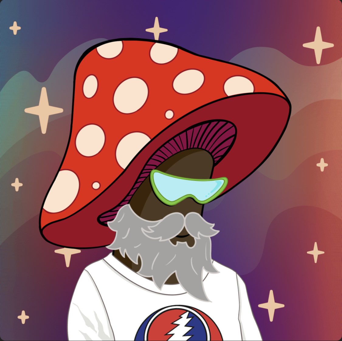 divinedimitri's tweet photo. @MoStreamz @FunGuyzNFT Just picked up this third eye guy today! Love the artwork! 🍄🚀 https://t.co/cPKXFFNqxY
