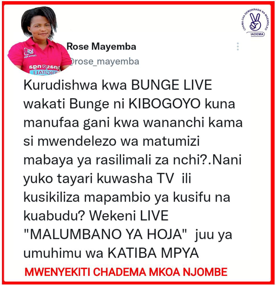 ChrissFundi's tweet photo. Hili ni bunge la #michongo 
Sipo tayari kuwasha Tv yangu kwaajili ya kuangalia bunge la #michongo
Bora niendelee kuangalia #Saladini https://t.co/agC8OqHGG7