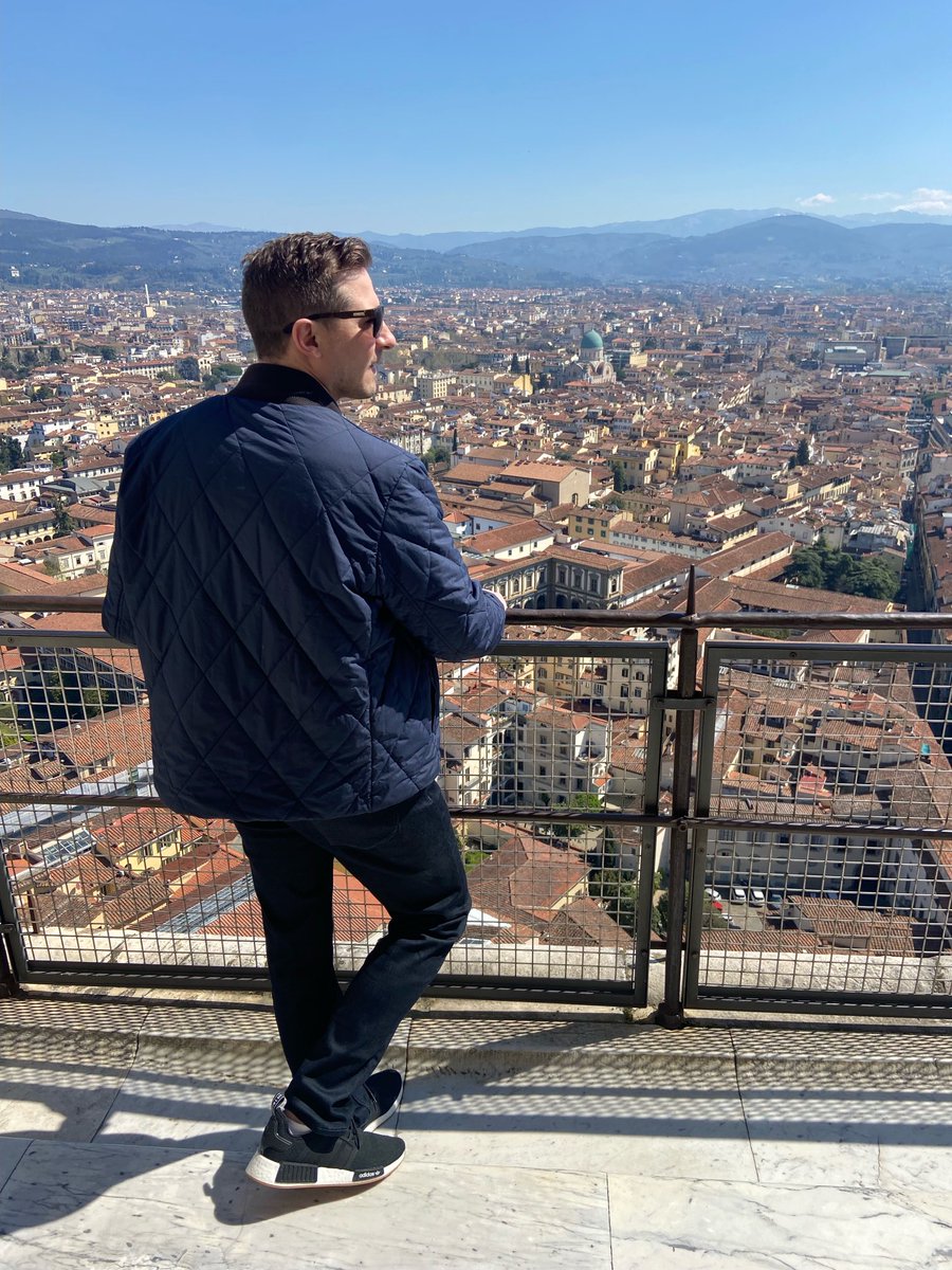 RyanGSharp's tweet image. At the top of the Duomo, trying to find ⁦⁦@Chris_Hawkey⁩