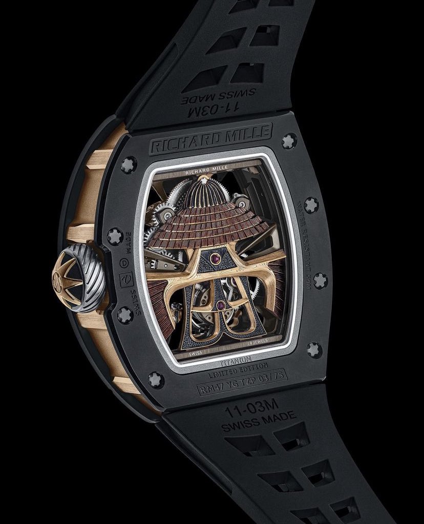 cryptoaladeen's tweet photo. New Richard Mille Samurai is a fvcking vibe https://t.co/3THY4NifEs