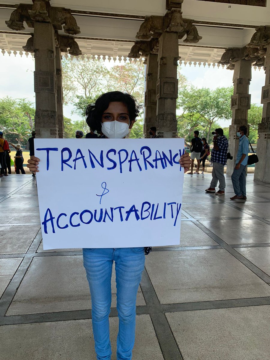 cansrilanka's tweet photo. Youth demanding lasting, real change for #srilanka at the #independencesquare yesterday. Leaders who stole from the country must go to #jailnothome 
Come around if you are around today as well.
#SystemChangeNotCabinetChange #OccupyColombo https://t.co/zP9iO7I7fA