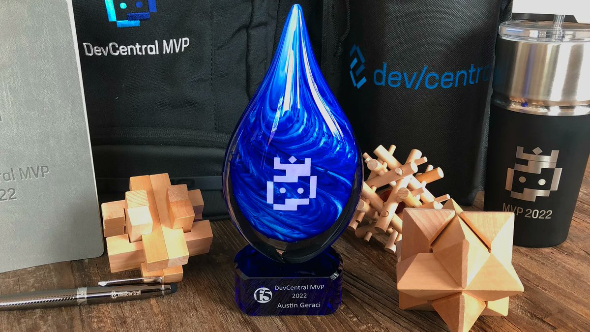 WorldTechIT's tweet photo. 🥇Congratulations to our #DevCentral MVP 2022, our very own @AustinGeraci! Check out all his #F5 & #NGINX content on DevCentral: https://t.co/b0PCiPKQp1 #security #apisecurity #applicationdelivery #appsecurity #highavailability #volterra #shapesecurity #f5Cloud #WAF #WAAP #AppSec https://t.co/HbFIgynaz9