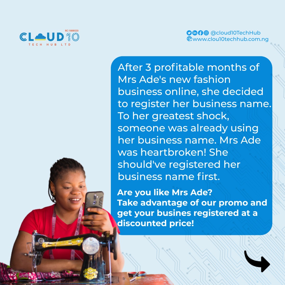 cloud10techhub's tweet image. Cloud10 tech hub was set up with you in mind.
We are equipped with dedicated experts who can help take your business/career to the next level.
Contact us today!
#contentmarketing #registeryourbusiness #digitalskillstraining #digitalmarketing #digitalmarketers #growyourbusiness