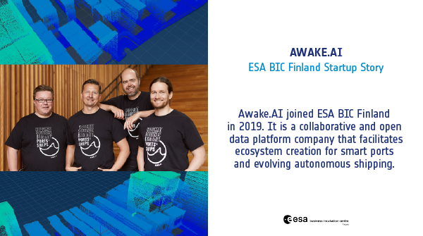<a href="/AwakeAi/">Awake.AI</a> is a collaborative and open data platform company that facilitates ecosystem creation 🌻. They joined ESA BIC Finland company in 2019. Visit awake.ai for more ⚡️!
#esabicfinland #startups #incubator #spaceindustry #spacestartup #awakeai #successstory