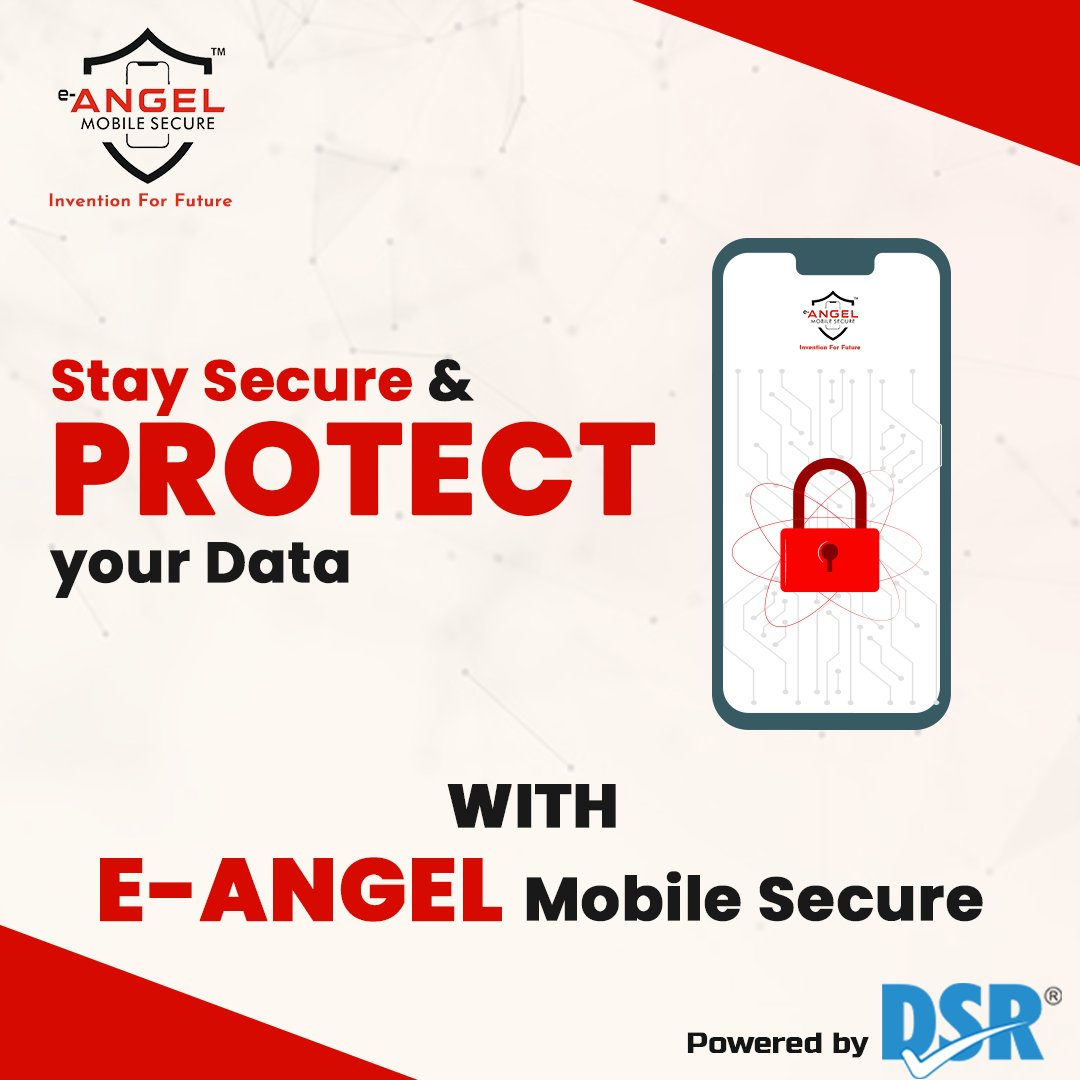 secure_angel's tweet photo. Privacy is one of the biggest problems in this new electronic age.
Protecting your data is a task, but with E- Angel Mobile Secure, it has become more accessible.

#eangel #mobilesecure #security  #TuesdayTip https://t.co/SONNEWfrtc