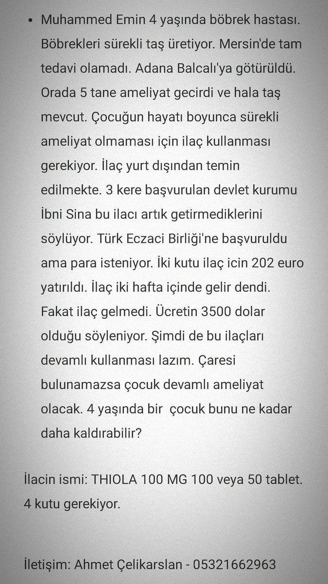 etinbeta's tweet photo. Kendisi mersin’de pide fırınında ustalık yapmakta küçük oğlu muhammed için tek istediği şey ilacının alınması #Oruclu #yardım https://t.co/BObw0qKf6B