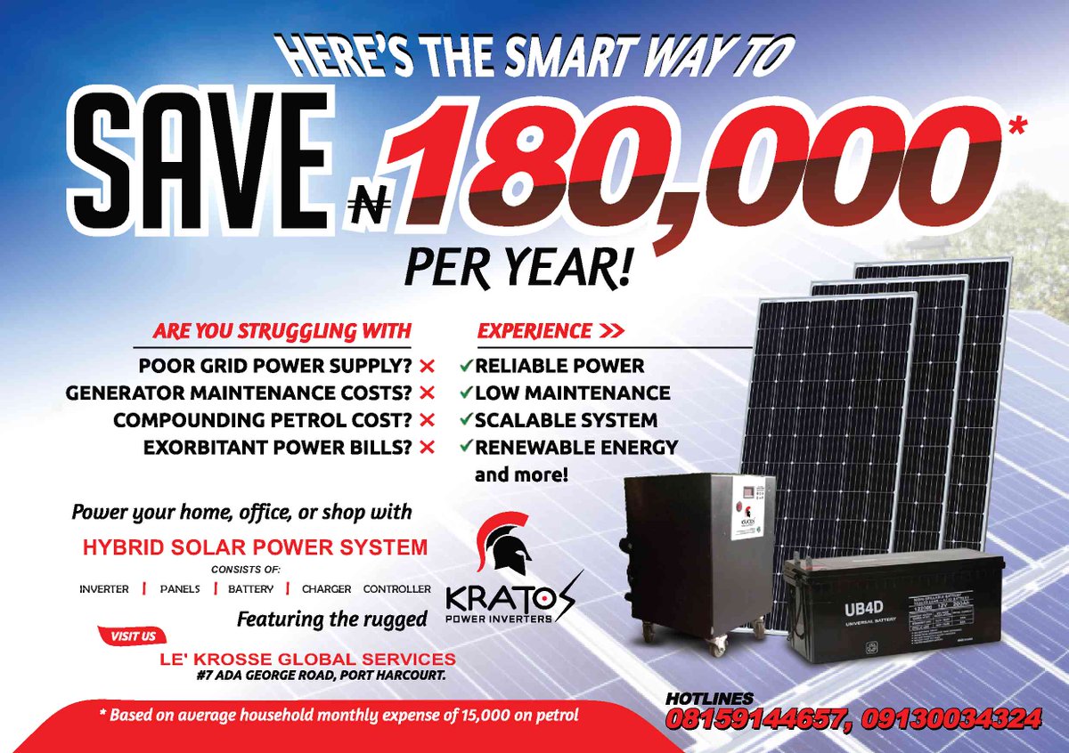We are here to bring the power from sun closer to you. 
Contact us to design and install your solar system for reliable electricity.