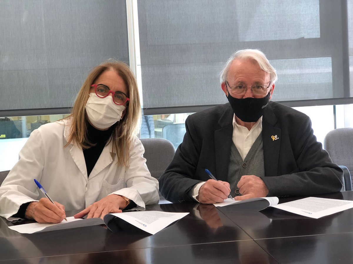 IGuttmann's tweet photo. Dincat se suma al projecte d'investigació Participa com a entitat col·laboradora 👏😀
Avui han signat el conveni la Dra. Bernabeu, co-directora de l'Institut Guttmann i el Sr. Manel Palou, president de @_dincat.
Més informació 🔗https://t.co/Dy6i3xGURM
#participaig https://t.co/oskM7phMpK