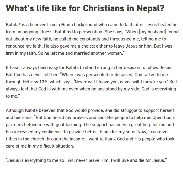 IBCBukitIndah's tweet photo. This week we are also praying for #Nepal, number 48 on the #OpenDoors #WorldWatchList for #PersecutedChristians.
#Prayer for the #Worldwide #Church.
https://t.co/2UEVM7wTsJ https://t.co/8Wf9dMZuEd