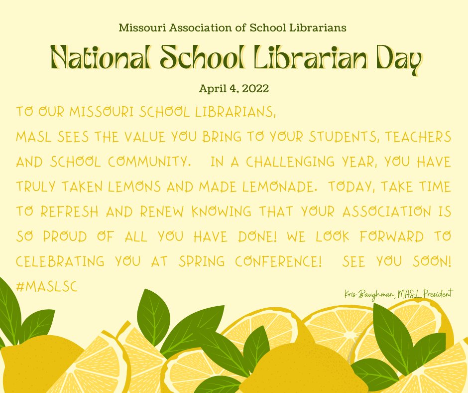 NATIONAL SCHOOL LIBRARIAN DAY!

Thank your School Librarian for all that they do!