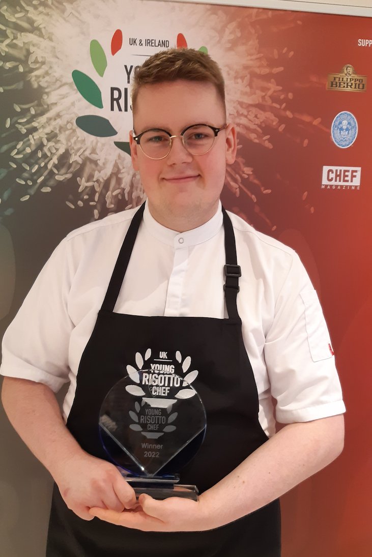 What a wonderful day yesterday! We are so happy and excited to formally announce our YRC2022 winner - Elliot Wakefield from the Savoy Gordon Ramsay and his exemplary Pumpkin Risotto! What a great plate of food - very well done indeed! 
@Craft_Guild @masterchefsgb https://t.co/fyOzZrUl8p
