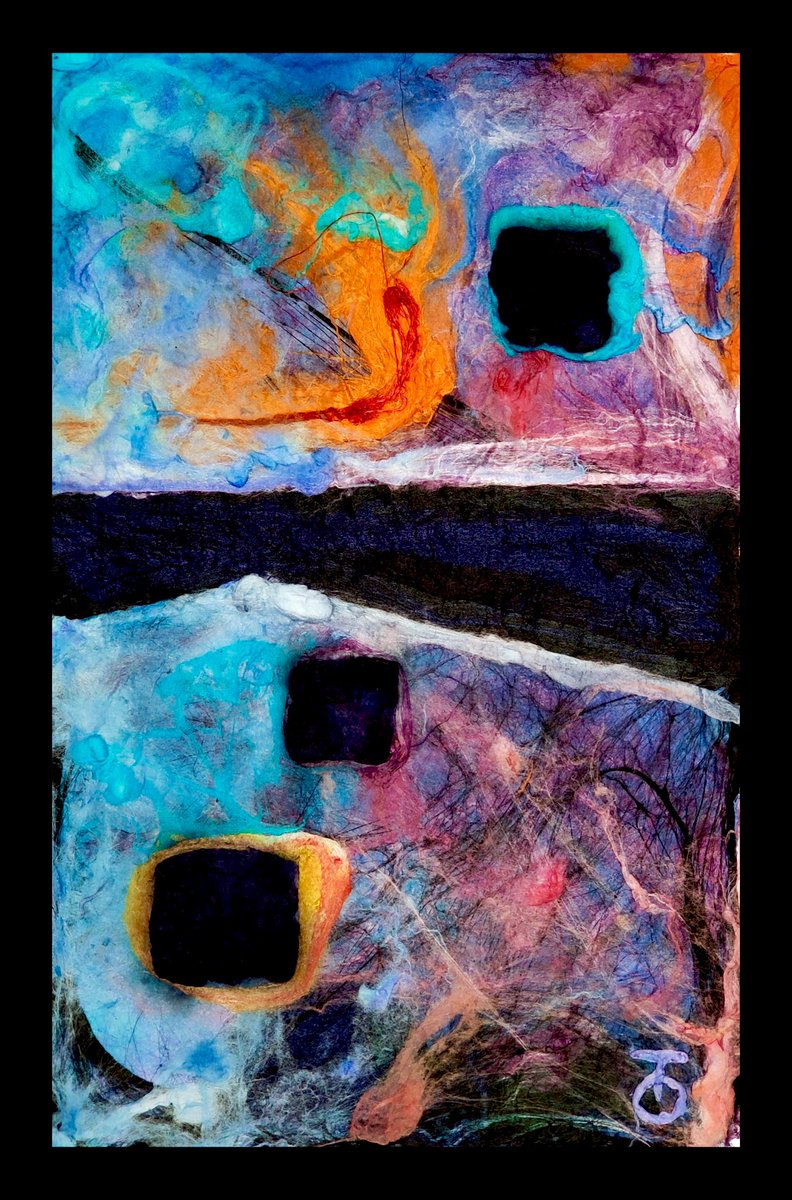 TeaOkro's tweet photo. COVID-Inspired Silk Fusion Piece 

“In Between Times”
Silk Fusion
11” x 17”
2021

#Art #ArtistsOnTwitter #Fiber #GM #FiberArt #Silk #silkfusion #COVID #AbstractArt #Abstract #FineArt https://t.co/VzMTh9s1Bd