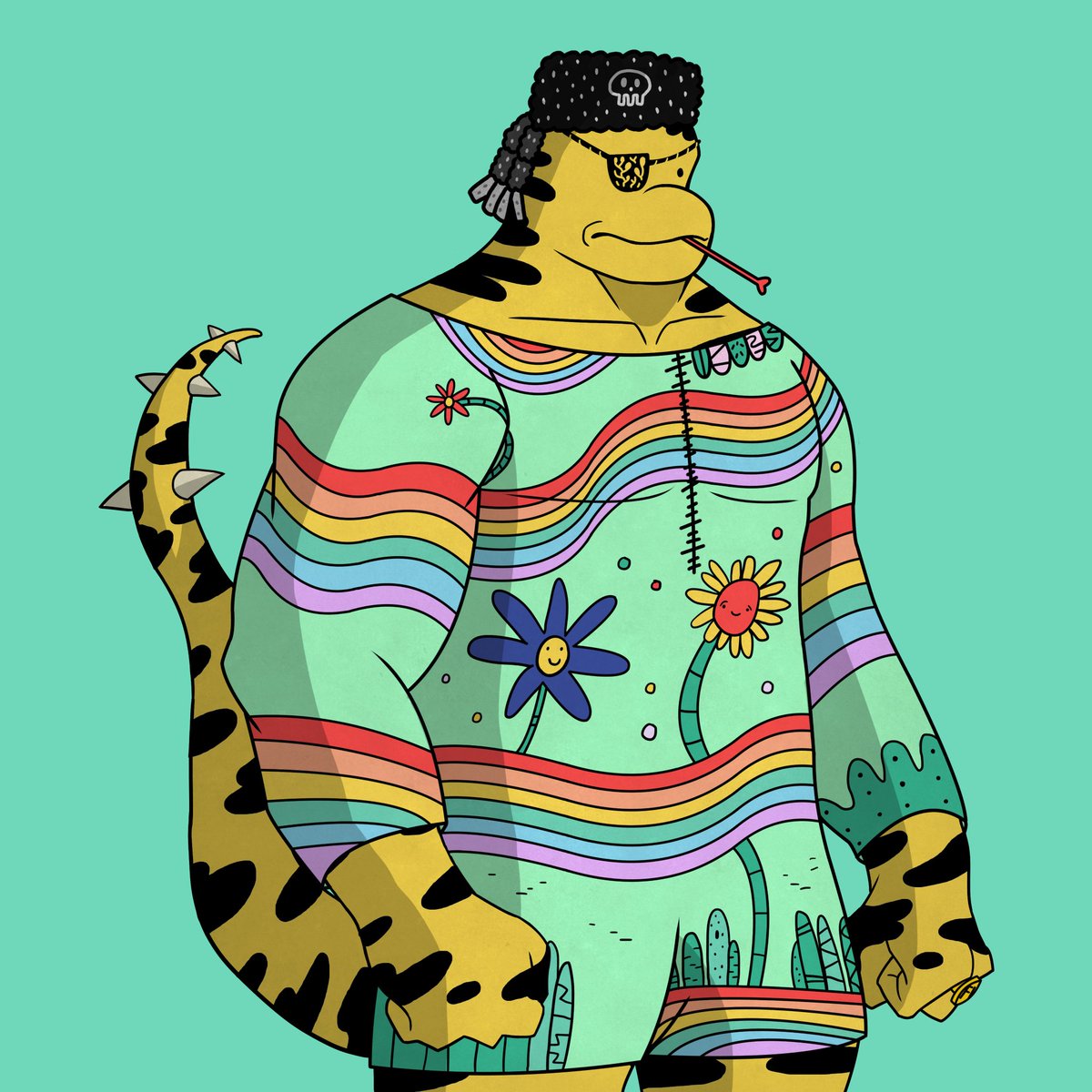 thanks wallet tz1ZG for scooping 4 Buff fukrs 💚strong fukr selection!💪🦎 #tezos #cleannft #tezos $xtz