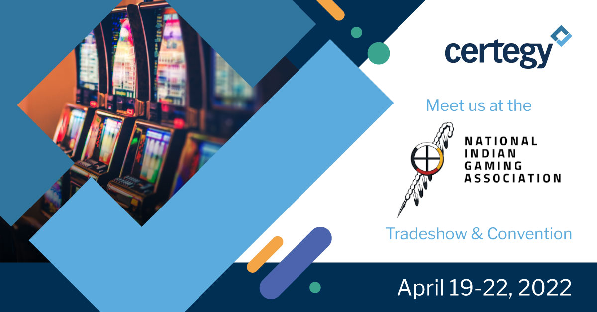 Certegy's tweet photo. We are excited to attend the National Indian Gaming Association Tradeshow &amp; Convention in April. 

Book a meeting to learn more about our gaming ACH payment solutions:  https://t.co/NuDtaMNe58

#ach #payments #fintech #gaming https://t.co/tnfUTxaEfg