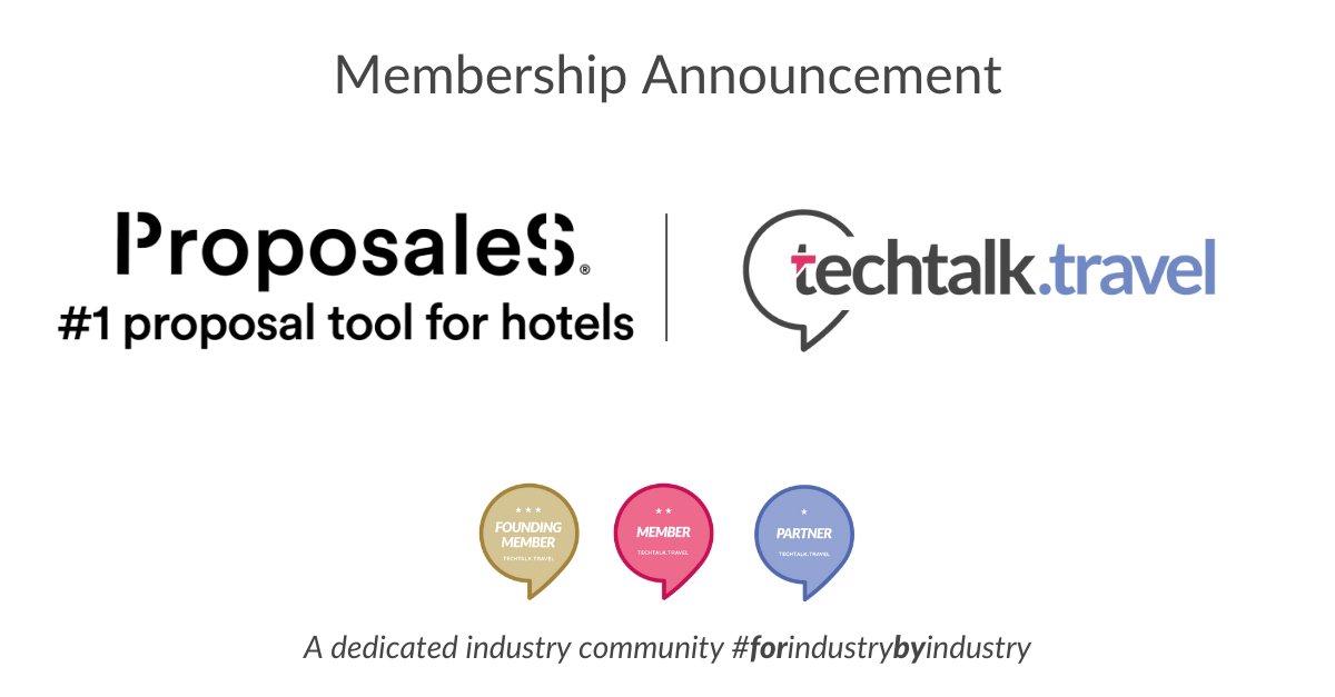 TechTalkTravel's tweet photo. Welcome aboard to the @Proposales team 🙌 The RFP and #proposalmanagement software provider joins https://t.co/KddvaxKewG as a Contributing Member. Read all about it and get to know the team here 👉https://t.co/VUaEiKYA7A

#hoteltechnology #hospitalitytech #salesautomation https://t.co/mtun9F7cEv