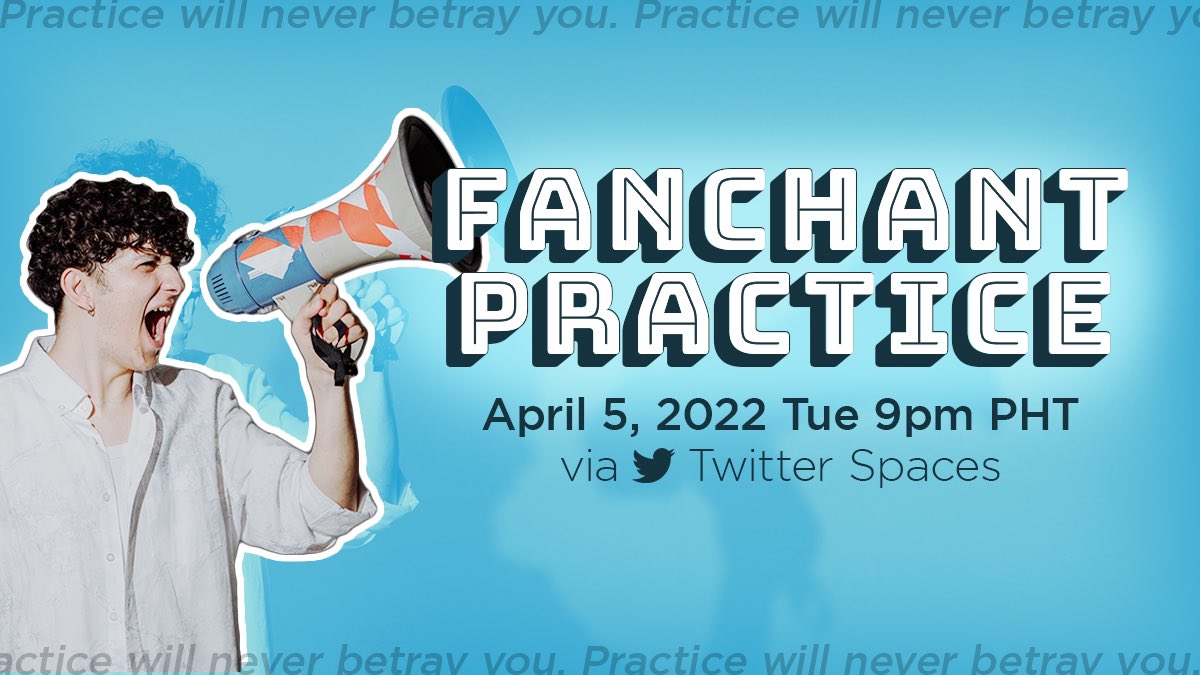 MonsterVoter19's tweet photo. ⏰ REMINDER

Our Fanchant Practice happens tonight at 9pm PHT via Twitter Space

Join us here: https://t.co/ixEWNaWDPm

See you all later 💙

@SB19Official #SB19 https://t.co/2g0HY9q3EO