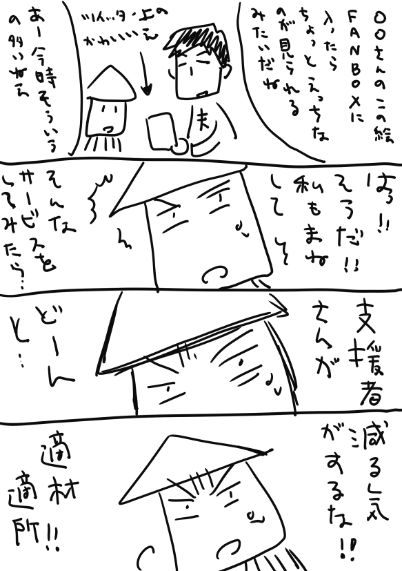 雑日記漫画。適材適所。 