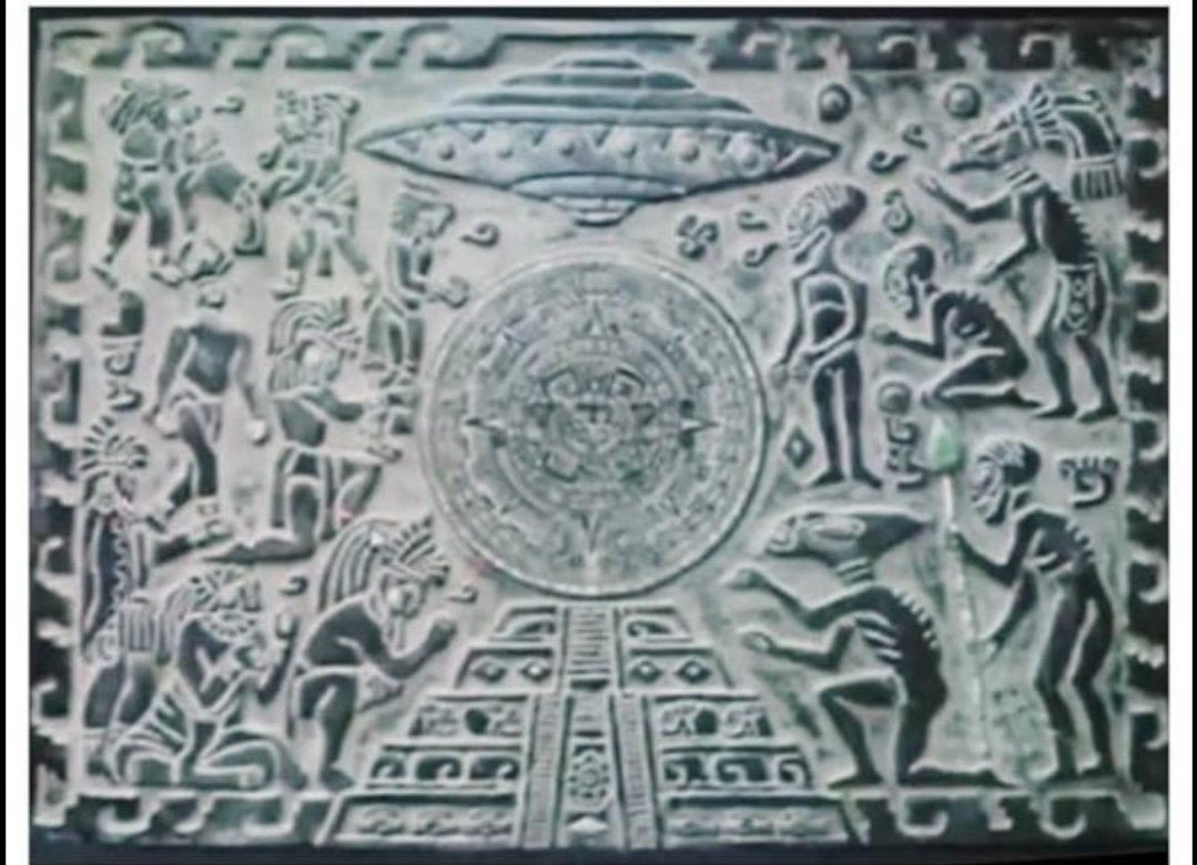 ProtonAliens's tweet photo. Recently discovered ancient Guatemalan art 🛸👽

Could this be prophecy of the @ProtonAliens #ProtonInvasion ? 🤔👾

⚛️ https://t.co/xDDfj6fFWq
💬 https://t.co/r50El89M9D https://t.co/wXt120Nux0