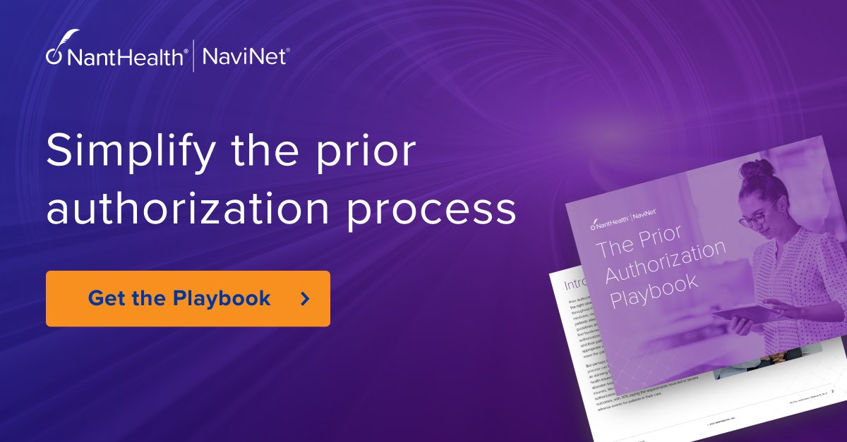 NantHealth's tweet photo. #Payers, learn how you can streamline prior #authorizations and improve network relations with your providers and members: https://t.co/HIyzLtsxZ4 https://t.co/6YPqfGE7OL