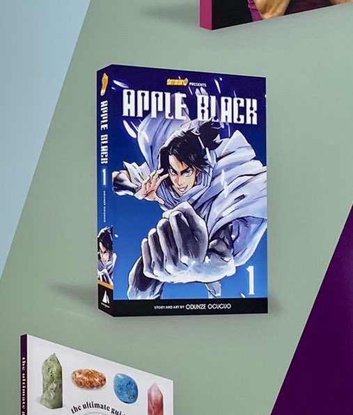 I made the first chapter of this Apple Black while hungry in my college apt, 2012. I had no clue if my shonen manga would ever break through or not. Now, Here we are. Please, support our books! The image is so rewarding.