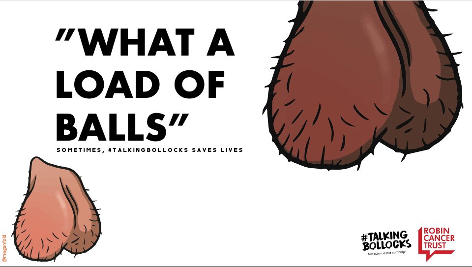 meganfold's tweet photo. Howdy @OneMinuteBriefs, here's my design to promote #TesticularCancerAwarenessMonth with 
@RCTCharity
 #TalkingBollocks https://t.co/Mv3EcDRaAf