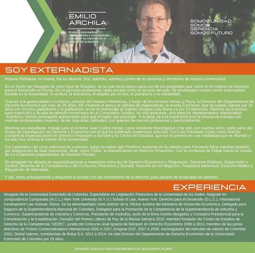 EmilioJArchila's tweet photo. #ElProgramaDeArchila. Trabajaremos unidos por la #FacultadDeDerecho, acá les dejo algunas de mi propuestas 
#Entrega 3
#SomosGerencia #SomosUnidad #SomosFuturo
https://t.co/Av4cpui6nx https://t.co/crtABEd7AB