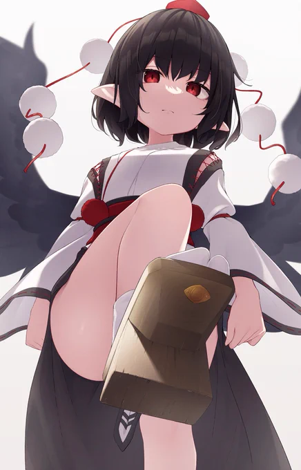 ゴミを踏み潰す文ちゃん 