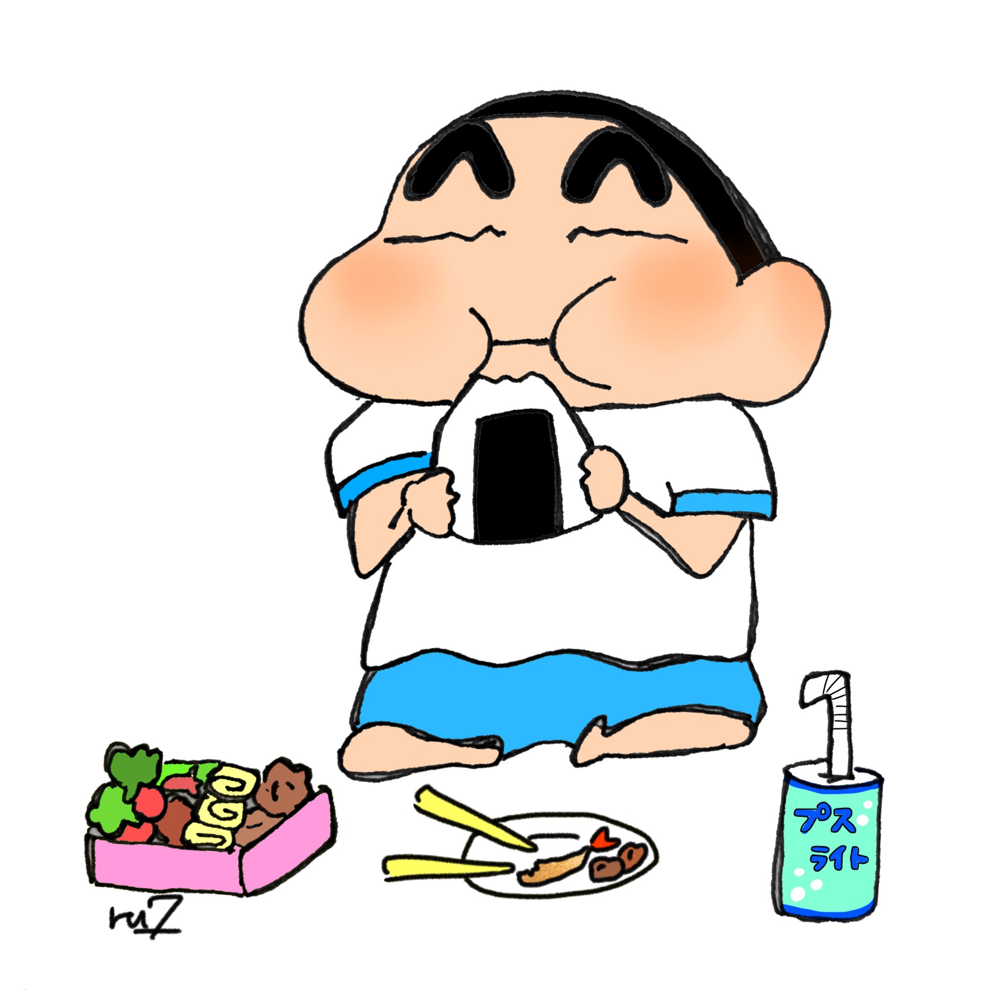 るにゃ クレヨンしんちゃん 運動会のしんちゃんです お弁当の絵って可愛くて特に好きです 食べてるしんちゃんは可愛いですにゃ ポイントはプスライトです ᐟ ᐟ クレヨンしんちゃん イラスト Art Anime アニメ好きと繋がりたい イラスト好きな