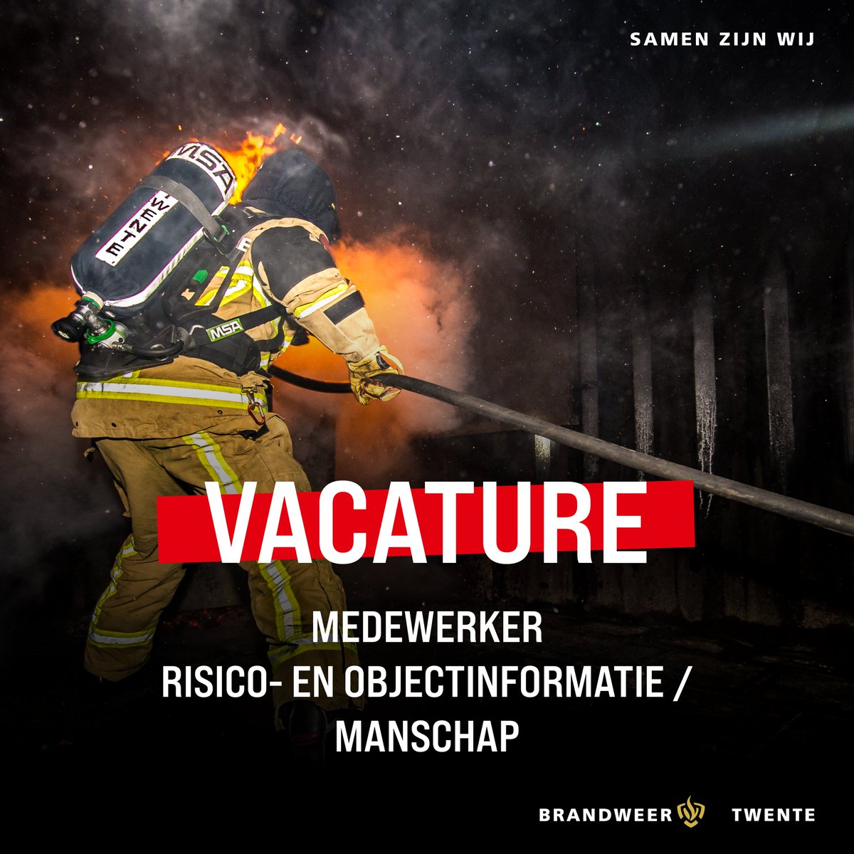🚨 𝗩𝗔𝗖𝗔𝗧𝗨𝗥𝗘 | Medewerker Risico- en Objectinformatie / Manschap
Heb jij een passie voor brandveiligheid en interesse voor het in kaart brengen van veiligheidsrisico’s? En combineer je dit graag met een rol als brandweerman/-vrouw?➡️ brandweer.nl/vacature/medew…