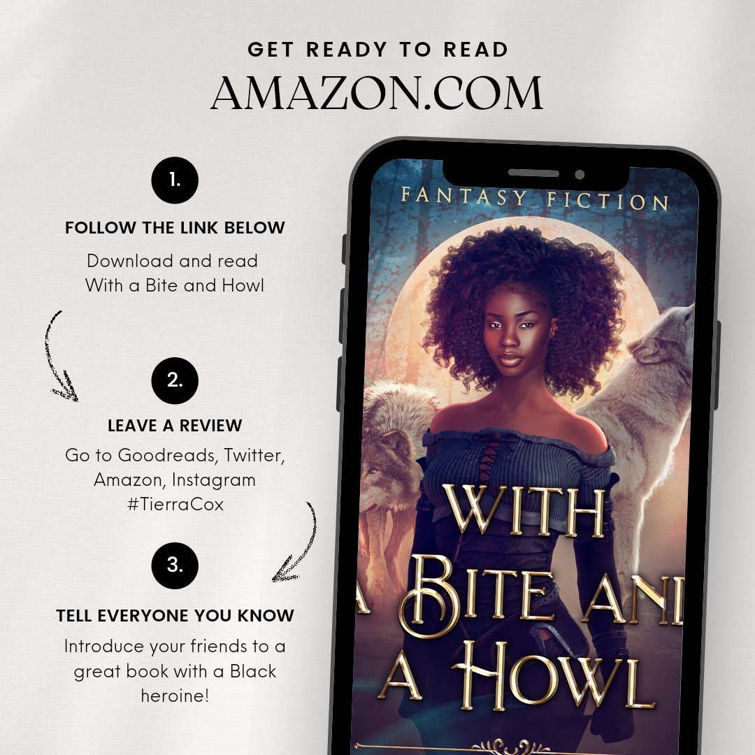 The action, suspense, and love was amazing. I've read all of Tierra Cox's books so far and this is one of my favorites! 
- Amazon review of With A Bite and a Howl by @TierratheAuthor. 
amzn.to/3uODY7G 
#PNR #ParanormalRomance #AMBWromance