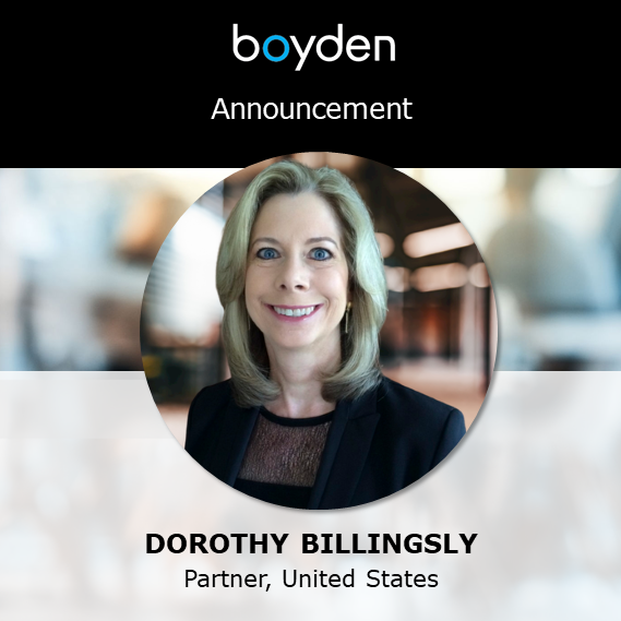 BoydenUS's tweet photo. Announcement: We welcome Dorothy Billingsly, as Partner, #BoydenUS. With 30+ yrs experience in #executivesearch, consulting, coaching and #leadershipdevelopment, Dorothy specializes in #healthcare and #professionalservices >> https://t.co/bH8z4lE0dR https://t.co/wsm5hXLPS2