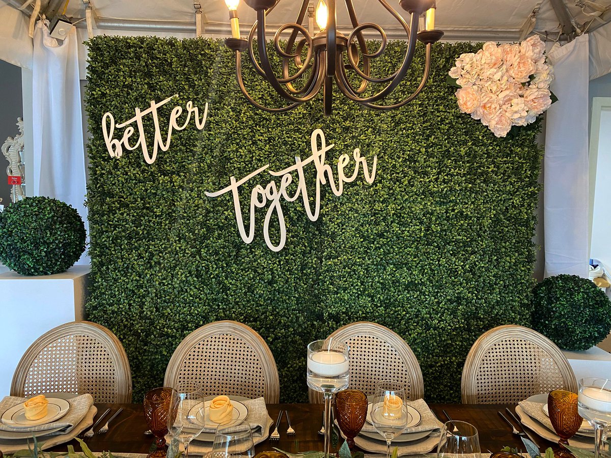 That we are 🥰
•
This beautiful hedge wall with One Day Affair’s signage and floral makes for the most beautiful backdrop 🤍 
•
Contact us to custom yours 🤗 
#HedgeWall #BackDrop #Weddings #WeddingRentals #HalifaxWeddings