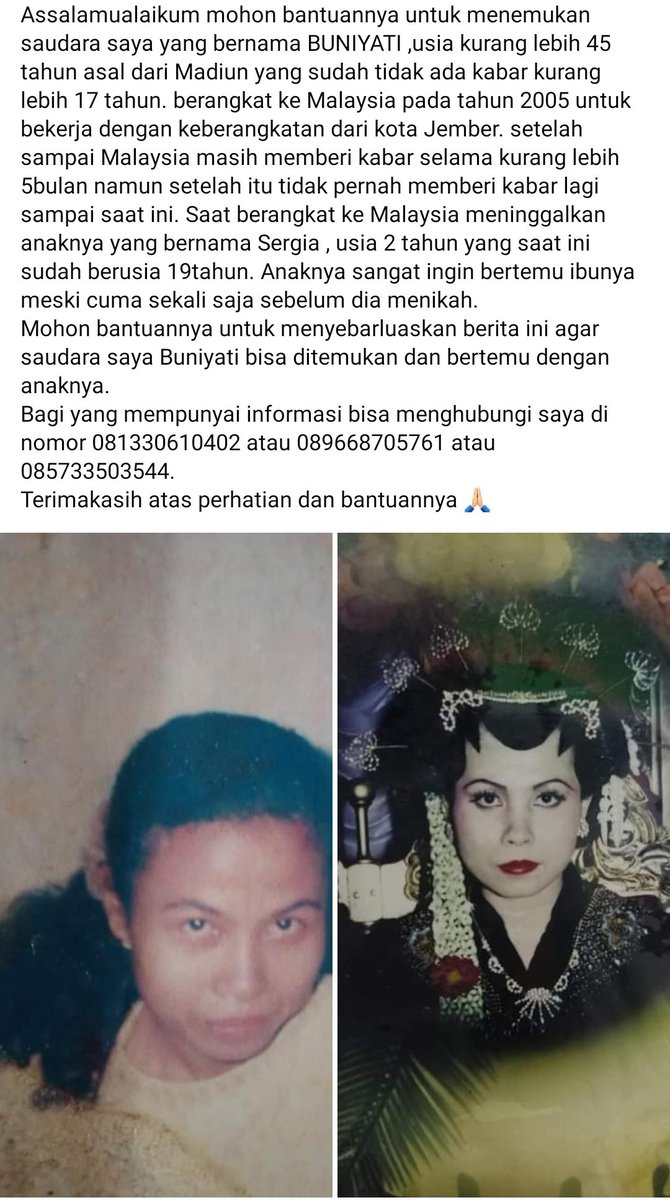 retnowauwau's tweet photo. Mohon dibantu kaaakk @jembercoret @cekjembere @mahasiswajember https://t.co/3KWQmf6BV4