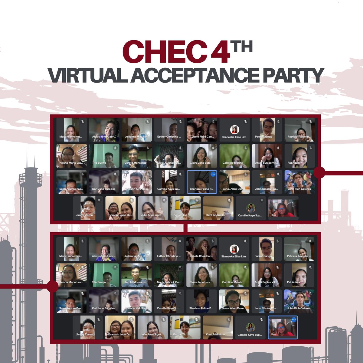 uscchec's tweet photo. Join us as we give our heartiest welcome to the six newest members of the ChEC family. After 4 weeks of training, they have proven to the members and to themselves that they are willing to triumph over any challenge. 

Welcome to ChEC, Frahncium - 87!

#ChECmarked https://t.co/r1BkUeIy3k