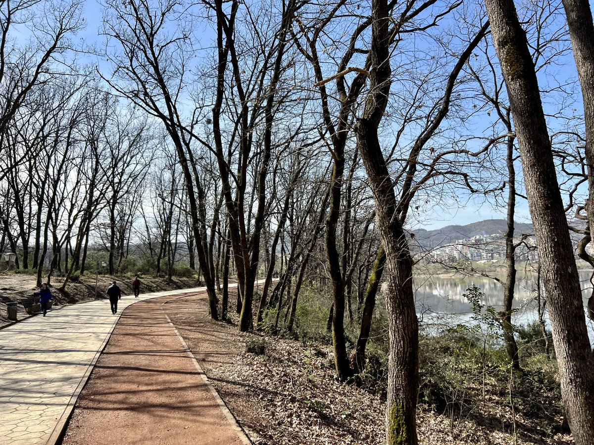 LiriKopaci's tweet photo. Last time I went running in the park of #tiranaartificiallake was in the early ‘90s w/ #USembassy #HashClub. Yes, that’s 30 years ago 🤦🏻♀️. Today I picked up courage to do a 5k 🏃♀️. Great job @CityOfTirana & team @erionveliaj - the🚶♀️ 🚴♀️ 🏃♀️ paths are fantastic! #Greencities https://t.co/A8onSJQKKt