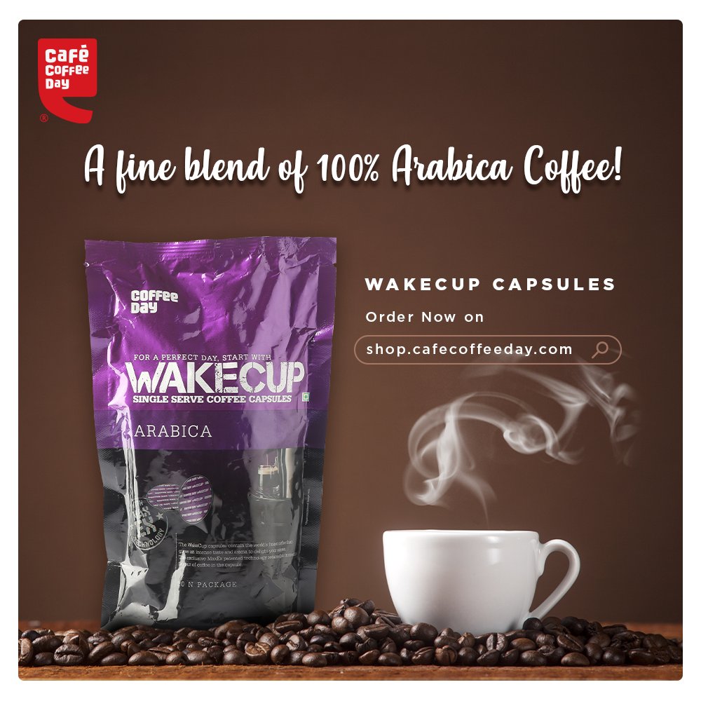 CafeCoffeeDay's tweet image. Prepare authentic Italian coffee right at home! Order WakeCup Capsules that are made of 100% premium Arabica coffee. Order on our eshop and enjoy its amazing rich flavours now. - bit.ly/3Kb2aYE 

#cafecoffeeday #coffeecapsule #arabicacoffee #coffeeathome #coffeelove