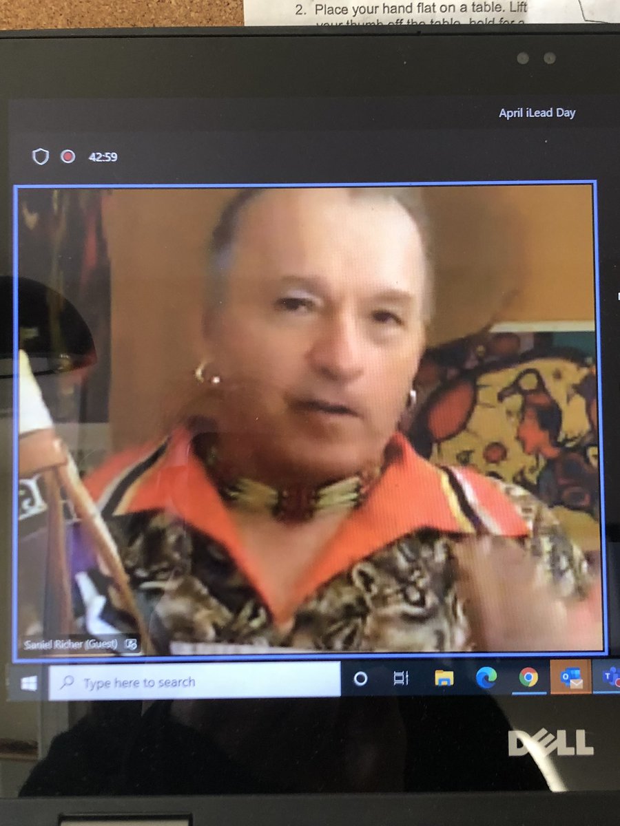Listening to Daniel Richer <a href="/OttawaCrier/">Daniel Richer</a> speak to @ucdsb iLead students about respect &amp; listening to our elders. Also a beautiful intro to the 13 moons. @GailBrantTerry <a href="/NancyClow/">Nancy Clow</a>