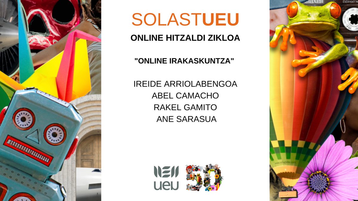 ueu_orokorra's tweet photo. Gogoratu, 18:00etan, #SolastUEU: 
"Online irakaskuntza" 

🗣️Ireide Arriolabengoa, UEUko Pedagogia arduraduna
🗣️@abel2es, Online irakaskuntzan aditua, UEUko zuzendaritzako kidea
🗣️@rakelgamito, Pedagogian doktorea, UEUko Pedagogia Sailburua

Ikusteko👉 https://t.co/tHK3Iv4BXh https://t.co/fFE9Nkafks
