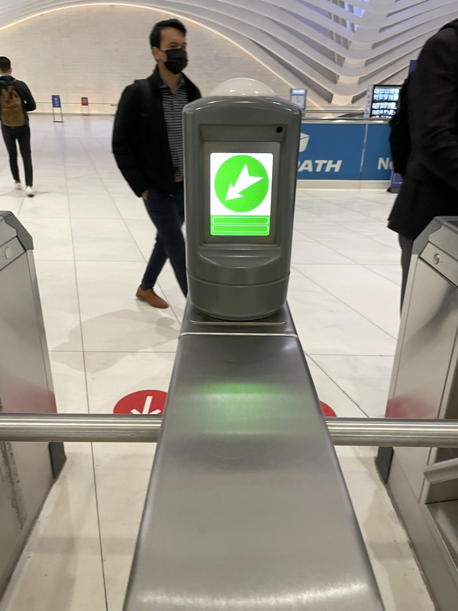 In one of these you can pass through the turnstile. Spot the difference