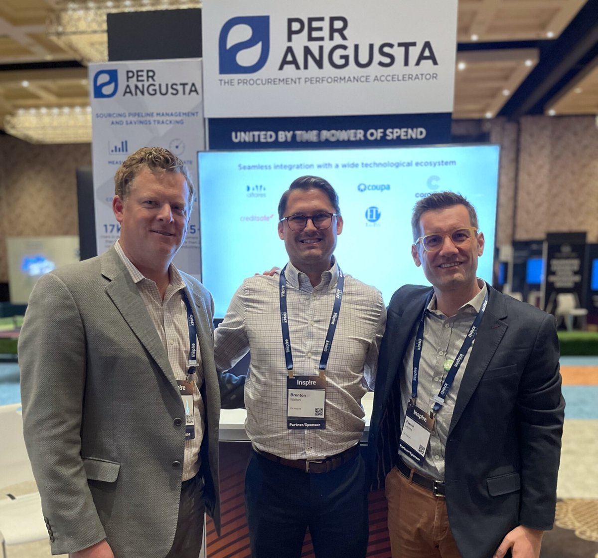 Per Angusta is proud to be part of #CoupaInspire !

Don’t miss your chance to meet Jason, Brenton and <a href="/pierrelapree/">Pierre Laprée</a> –stop by our booth to discuss Procurement Performance Management, our integration with <a href="/Coupa/">Coupa Software</a> and many other topics! 🚀