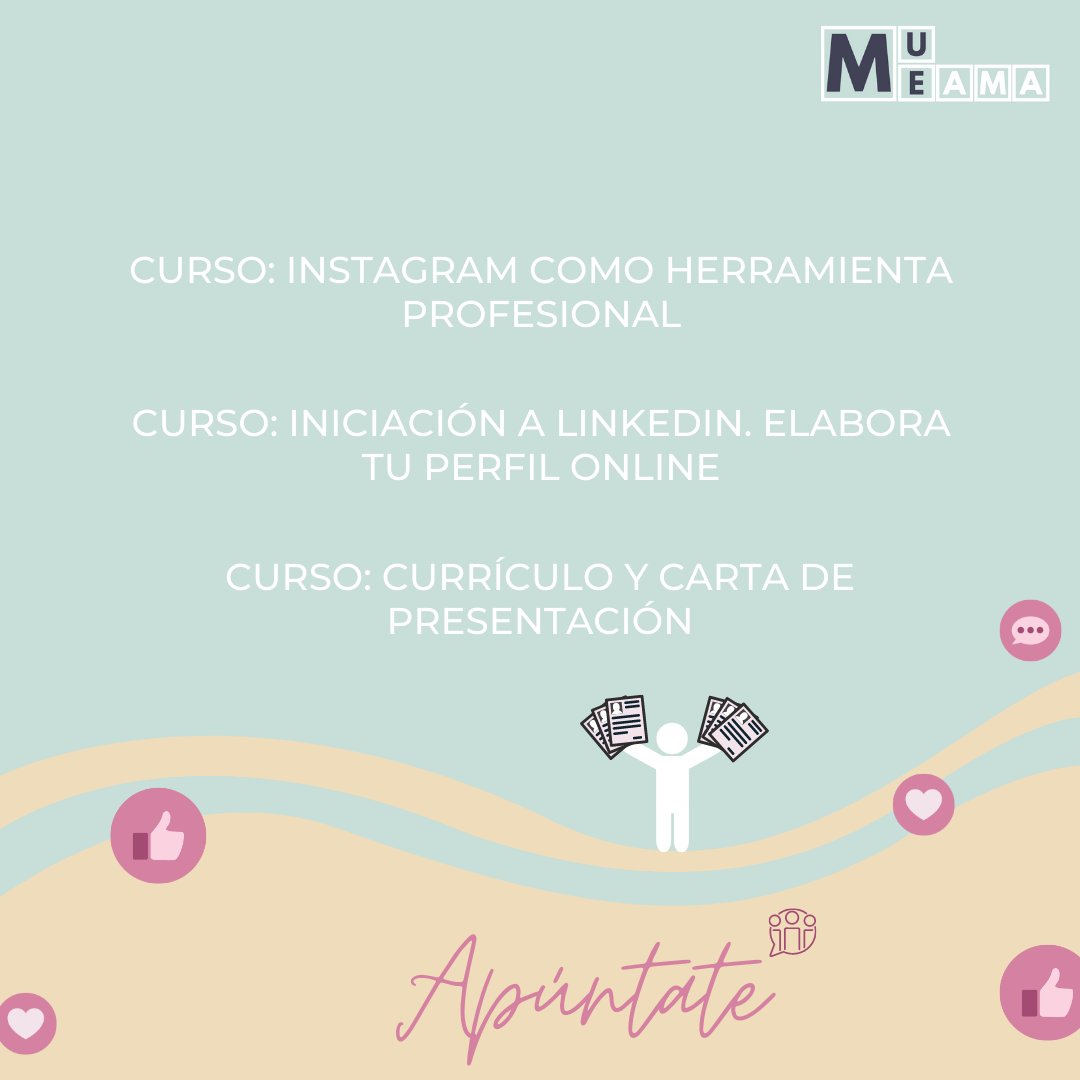 mueamaupv's tweet photo. El mundo está cambiando y con él la búsqueda de empleo, conoce sus nuevas herramientas con los cursos de Empleabilidad de la @upvsie : son gratuitos, online, certificados y equivalentes a ECTS.
Encuéntralos en 👉 https://t.co/rt4exlcZno
#Mueama #UPV #Cursos #Empleabilidad https://t.co/Ha143sVFfz