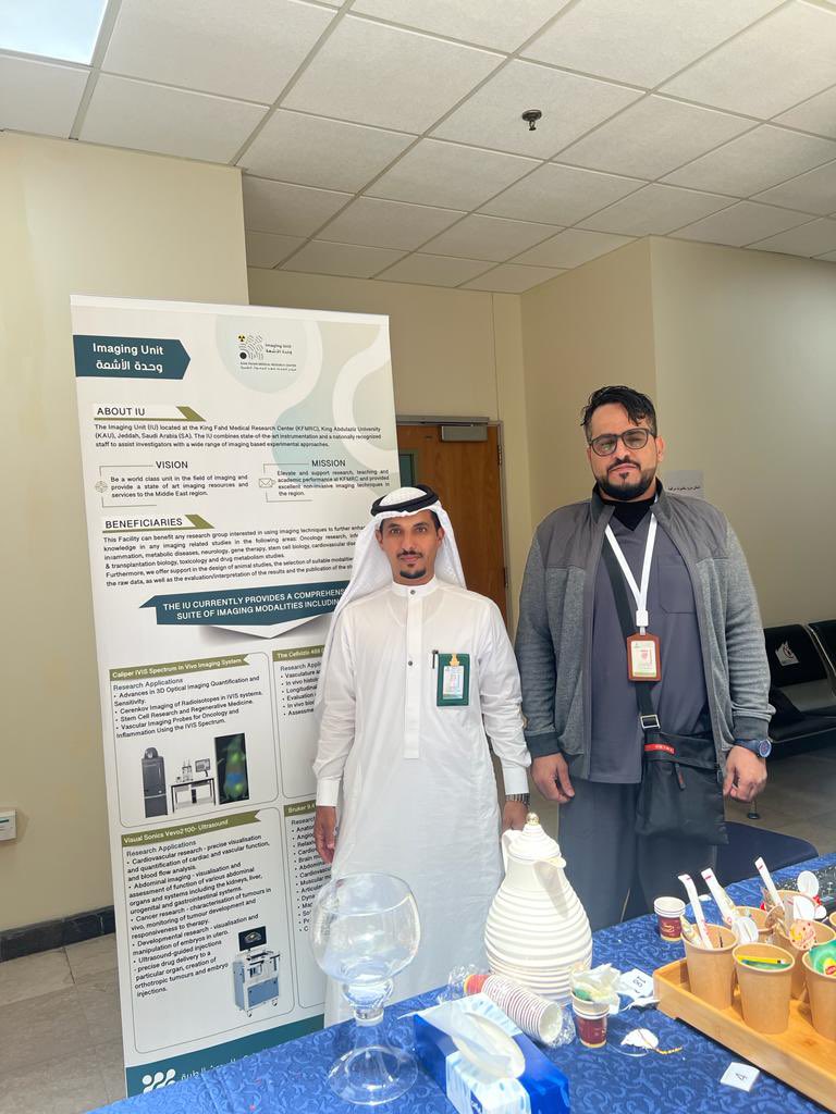 JaberAlsalah's tweet photo. مشاركة وحدة الأشعة بمركز الملك للبحوث الطبية بمناسبة اليوم العالمي للمختبرات الطبية برعاية وكيل الجامعة للدراسات العليا والبحث العلمي، وحدة الأشعة مهتمة في الأبحاث البينية لتنفيذ أبحاث طبية مع تخصصات أخرى يكون لها تأثير إيجابي. @kfmrc_official https://t.co/Pmzm3tv6rj