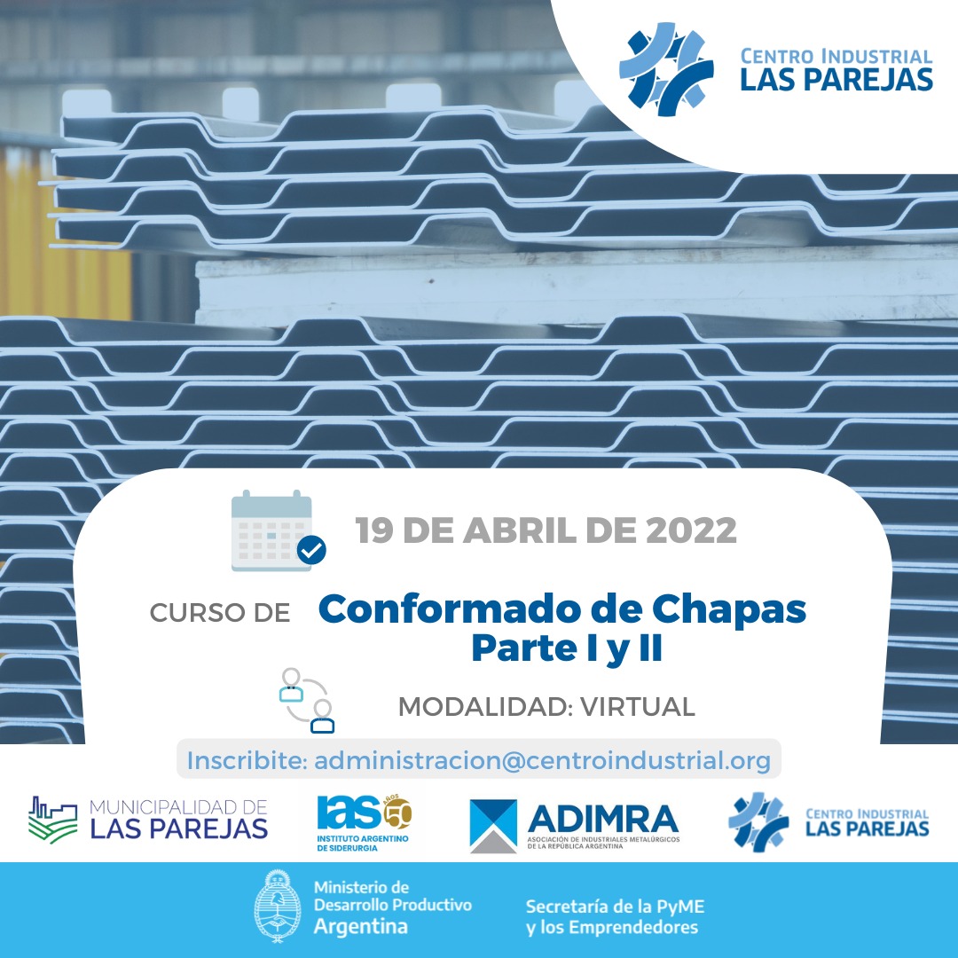 centro_ind's tweet photo. Conformado de Chapas parte I y II.
Fechas de dictado:19/04, 21/04, 26/04, 28/04, 03/05, 05/05, 10/05, 24/05
Inscribite!!!

#curso #dictado #chapas #industria #capacitacion https://t.co/cudKIEFOhd