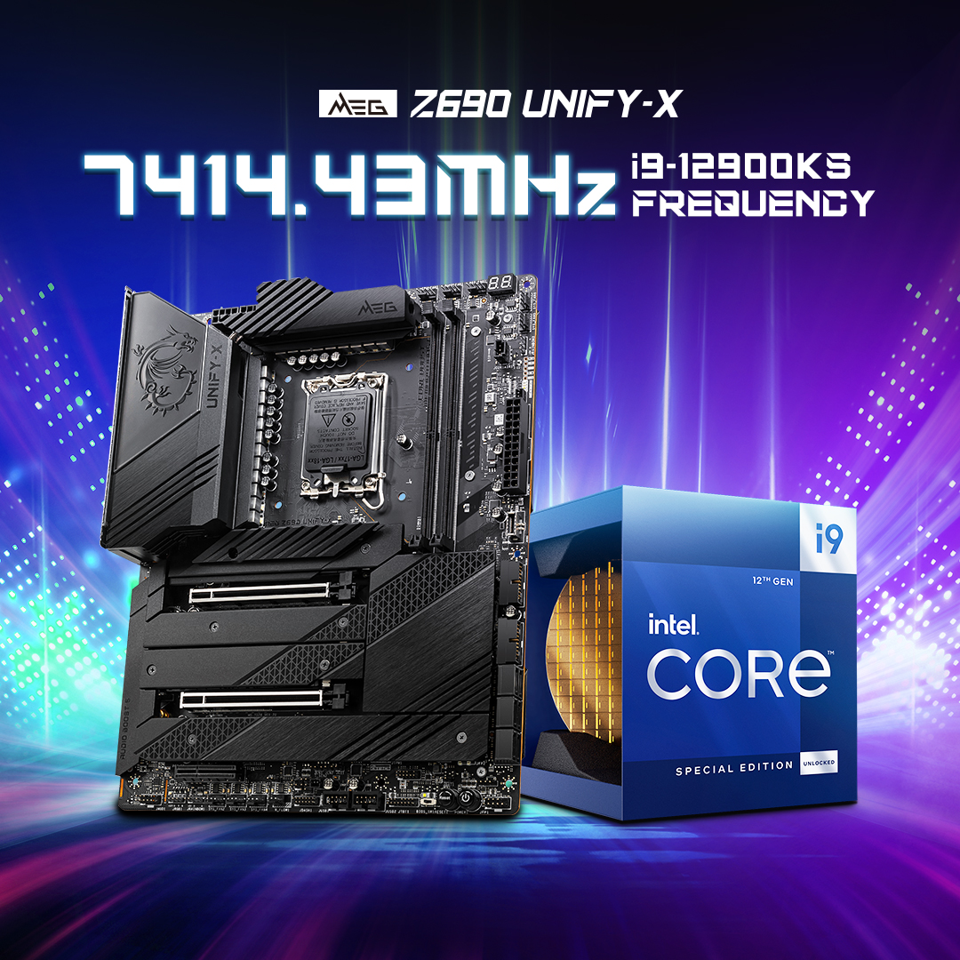 MSI_ES's tweet image. 🏅Logro conseguido🏅

Hemos conseguido overclockear con el MEG Z690 UNIFY-X  y superar las 7414.43 MHz de frecuencia con el Intel Core i9-12900KS👏👏👏

@sfdxpro ¿Lo superas o qué?
👇👇
msi.gm/12900KS-OC

#12thGenIntelCore #Z690 #overclock