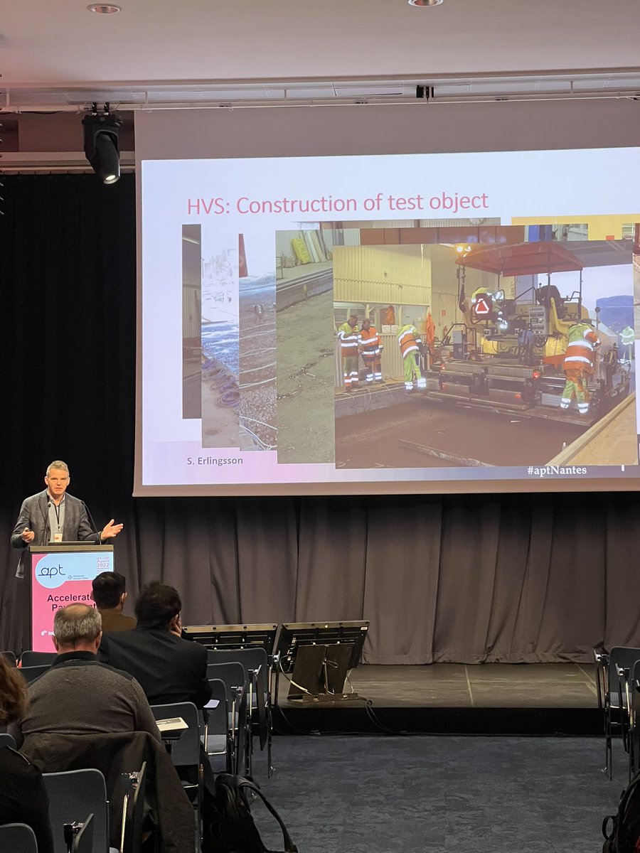 apt_nantes's tweet photo. 5/04/22  #aptNantes  we are very thankful to Professor Dr. Sigurdur Erlingsson-VTI, Sweden for a very interesting key note speech on the topic 80 year of Accelerated Pavement Testing in Sweden - Historical overview and new prospect. https://t.co/9ym4qBcZI5