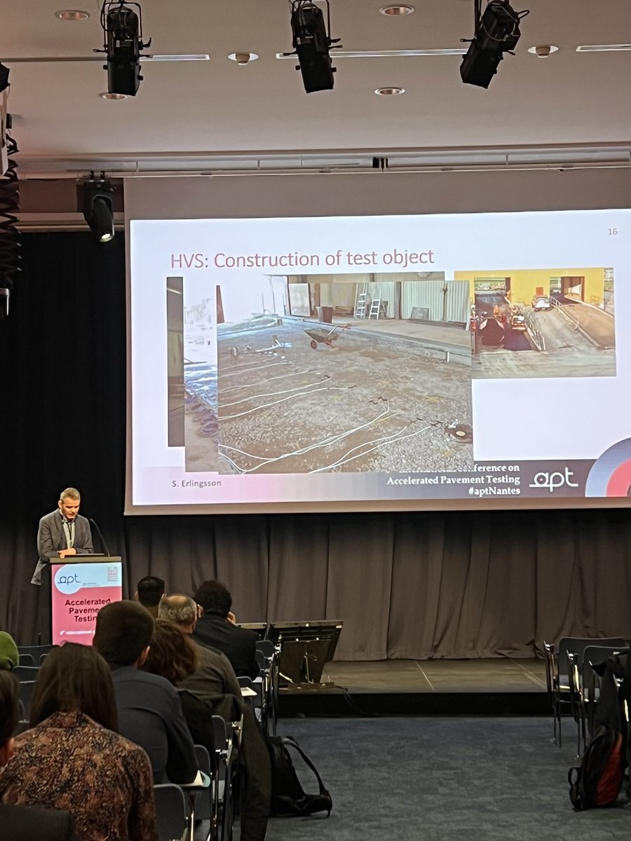apt_nantes's tweet photo. 5/04/22  #aptNantes  we are very thankful to Professor Dr. Sigurdur Erlingsson-VTI, Sweden for a very interesting key note speech on the topic 80 year of Accelerated Pavement Testing in Sweden - Historical overview and new prospect. https://t.co/9ym4qBcZI5
